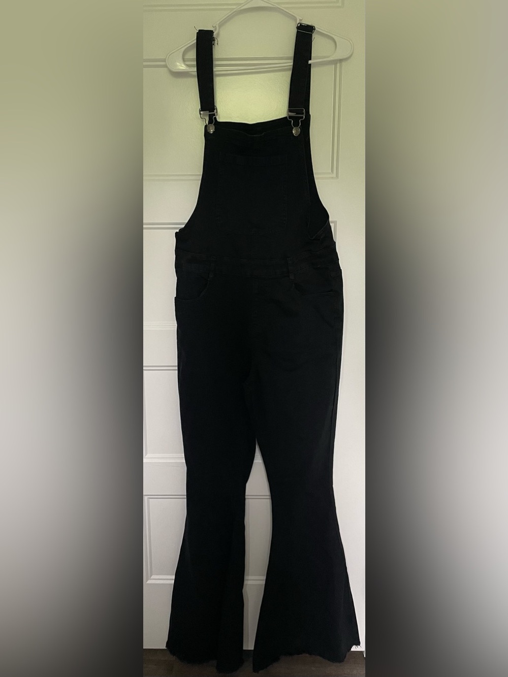 Pink Lily - M - bell bottom overalls